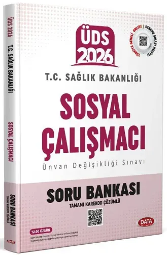 Data Yayınları 2026 Sağlık Bakanlığı ÜDS Sosyal Çalışmacı Soru Bankası (Karekod Çözümlü)