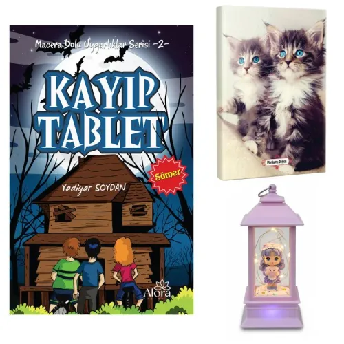 Kayıp Tablet - Maviş Kediler Planlama Defteri ve Oyuncak Domuzcuklu Kı
