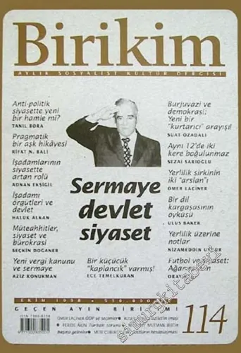 Birikim Aylık Sosyalist Kültür Dergisi - Sayı: 114, Ekim 1998