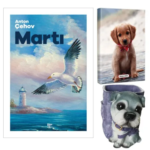 Martı - Anton Çehov ve Dekoratif Köpek Kalemlik - Masum Köpek Planlama Defteri