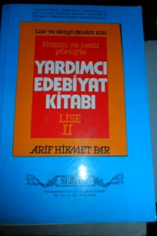 Nazım Ve Nesir Yönüyle Edebiyat Yardımcı Ders Kitabı Lise II