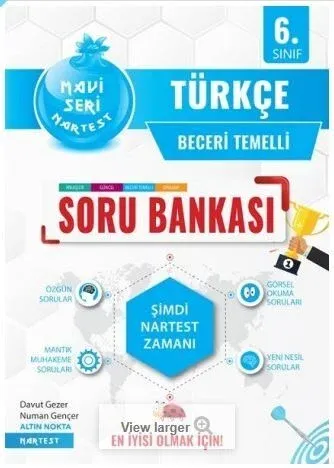 Nartest 6. Sınıf Mavi Türkçe Soru Bankası