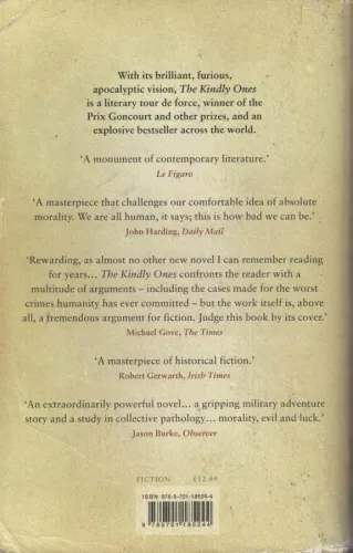 The Kindly Ones Jonathan Littell Random House %45 indirimli