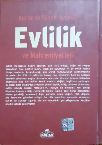 Kur'an ve Sünnet Işığında Evlilik ve Mahremiyetleri Sadık Akkiraz Ravz
