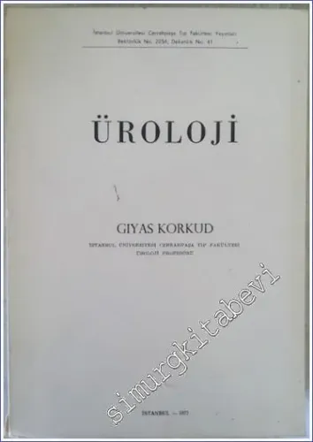 Üroloji - İMZALI -        1977