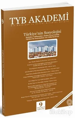 TYB Akademi Dergisi Sayı: 9 Eylül 2013