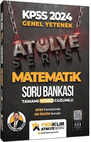 Yediiklim Yayınları 2024 Genel Yetenek Atölye Serisi Matematik Tamamı Video Çözümlü Soru Bankası