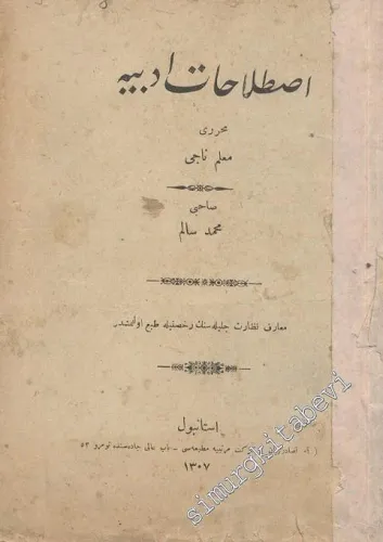 OSMANLICA: Istılahat - ı Edebiye -