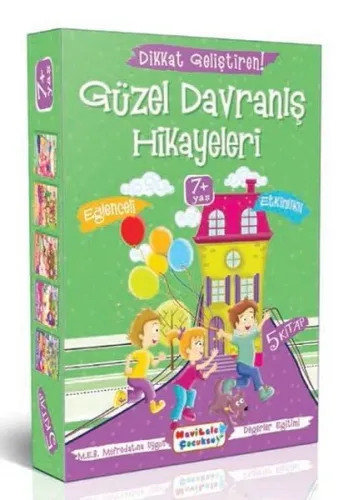 Dikkat Geliştiren Güzel Davranış Hikayeleri (5 Kitap Takım)
