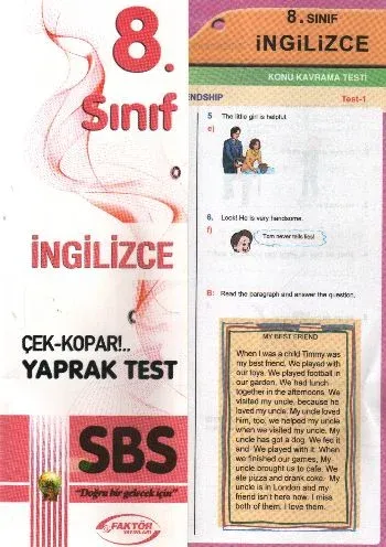 Faktör 8. Sınıf İngilizce Yaprak Testler