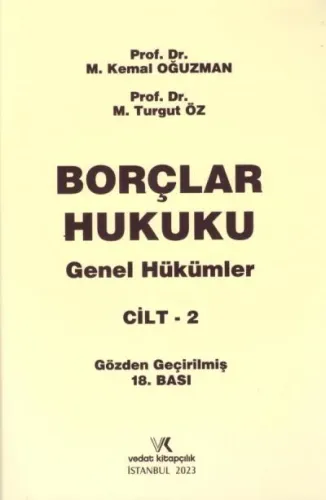 Borçlar Hukuku Genel Hükümler Cilt 2