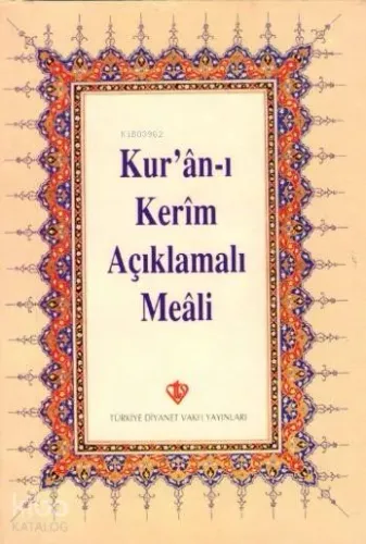 Kuranı Kerim ve Açıklamalı Meali Cep Boy Plastik Kapak Bilgisayar Hattı