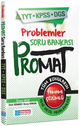 Promat Problemler Soru Bankası Ömer Boz Evrensel İletişim Yayınları