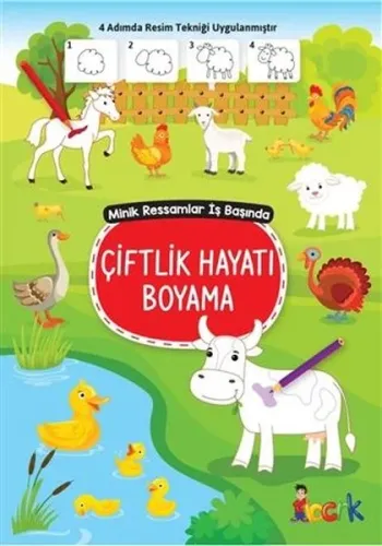 Çiftlik Hayatı Boyama;Minik Ressam İş Başında
