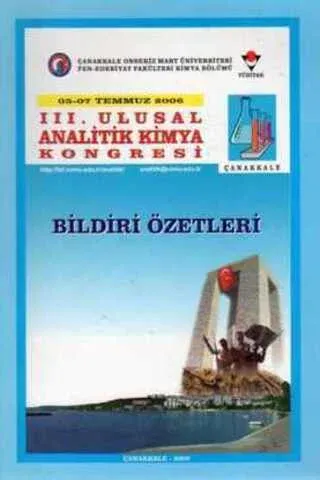 III. Ulusal Analitik Kimya Kongresi Bildiri Özetleri