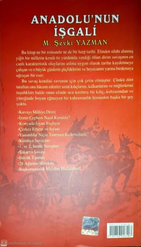 Anadolu'nun İşgali M.Şevki Yazman Kum Saati %42 indirimli