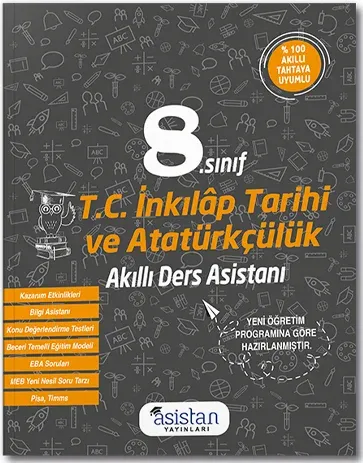 Asistan Yayınları 8. Sınıf T.C İnkılap Tarihi ve Atatürkçülük Akıllı Ders Asistanı