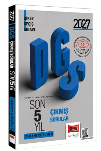 Yargı Yayınları 2027 DGS Sayısal-Sözel Yetenek Tamamı Çözümlü Son 5 Yıl Çıkmış Sorular