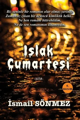 Islak Cumartesi; Biz seninle bir romanın olur olmaz yerinde Zamansız çıkan bir üçüncü kimliktik belki... Ne ben romanı