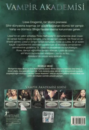 Vampir Akademisi Richelle Mead Artemis Yayınları %67 indirimli
