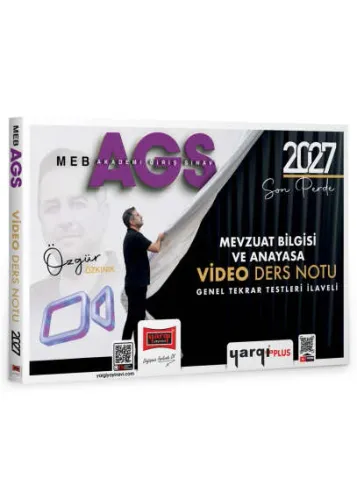 Yargı Yayınları 2027 MEB AGS Mevzuat Bilgisi ve Anayasa Video Ders Not