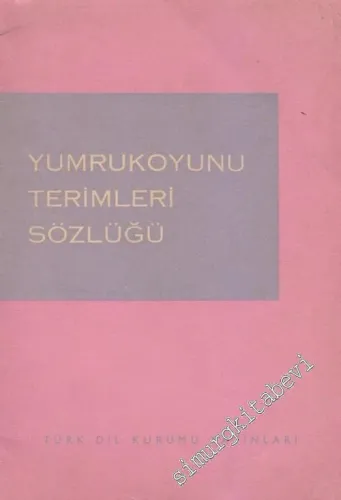 Yumrukoyunu Terimleri Sözlüğü -        1968