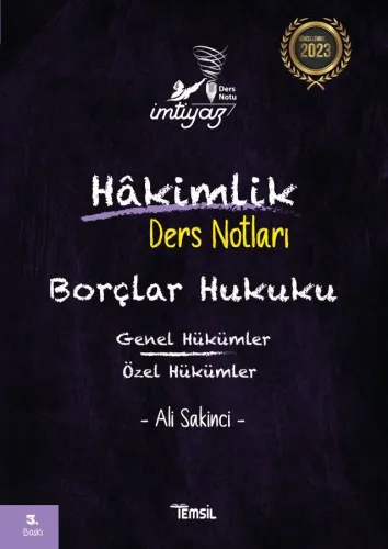 İmtiyaz Borçlar Hukuku Genel Hükümler - Özel Hükümler