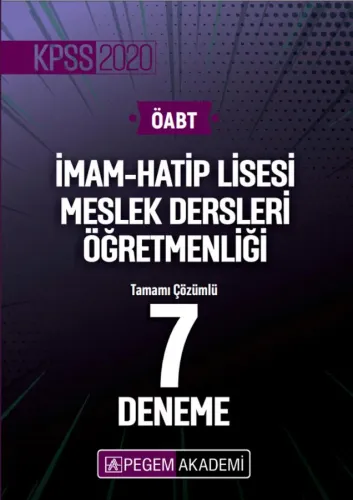 KELEPİR Pegem Yayınları 2020 ÖABT İmam Hatip Lİsesi Meslek Dersleri Öğ