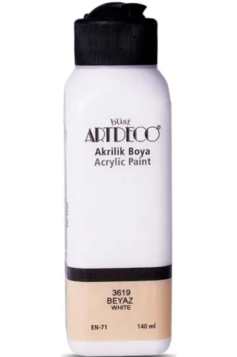 ARTDECO AKRİLİK BOYA 140ml. -  Beyaz 3619