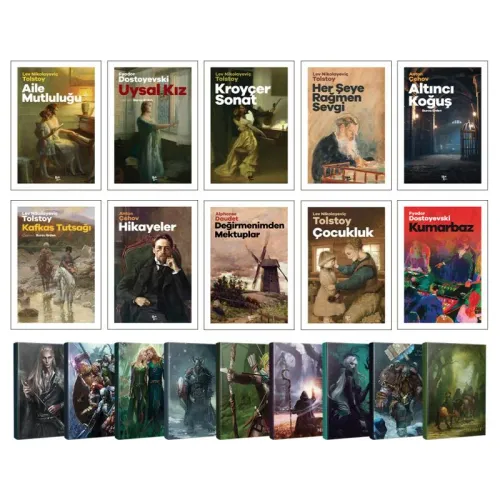 En Çok Okunan Dünya Romanları 10 Kitap ve 9 Fantastik Defter - Halkk