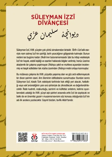 Süleyman İzzî Dîvânçesi Enes Yıldız Süleyman İzzî Dîvânçesi Enes Yıldız
