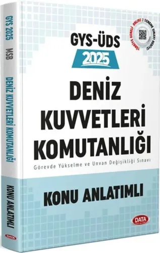 Data Yayınları 2025 Deniz Kuvvetleri Komutanlığı Personeli Görevde Yükselme Sınavına Hazırlık Konu Anlatımlı