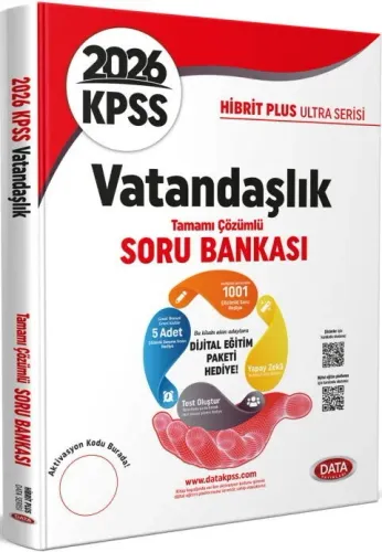 Data Yayınları 2026 KPSS Vatandaşlık Hibrit Plus Ultra Serisi Soru Ban