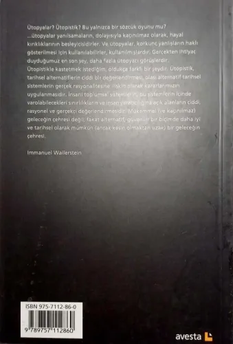Ütopistik ya da 21. Yüzyılın Tarihsel Seçimleri Immanuel Wallerstein A