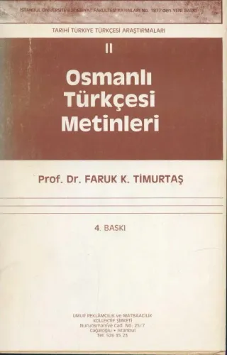 Osmanlı Türkçesi Metinleri
