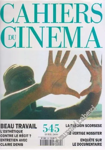 Cahiers Du Cinema - Sayı: 545      Avril 2000