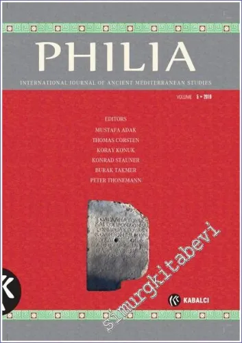 Philia: International Journal Of Ancient Mediterranean Studies  - Volume: 5