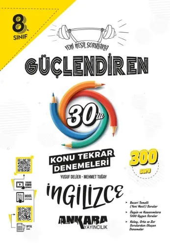 8.⁠ ⁠Sınıf Güçlendiren İngilizce 30'lu Konu Tekrar Denemesi