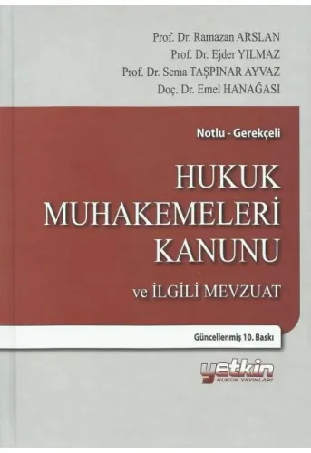Hukuk Muhakemeleri Kanunu ve İlgili Mevzuat