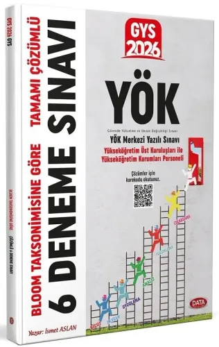 Data Yayınları 2026 GYS YÖK Yükseköğretim Kurumları Personeli 6 Deneme Bloom Taksonimisine Göre Çözümlü