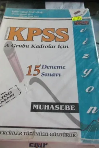 A Grubu Kadrolar İçin KPSS Muhasebe 15 Deneme Sınavı
