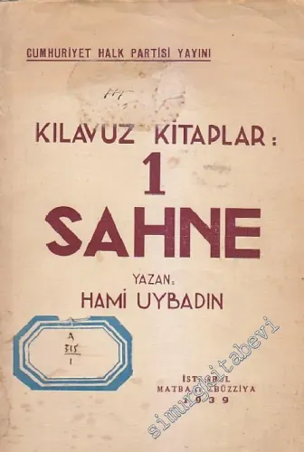 Kılavuz Kitaplar 1: Sahne -        1939