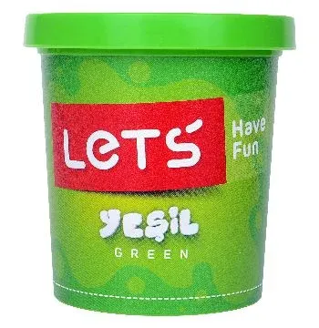 Lets Tek Renk Oyun Hamuru Neon Yeşil 150Gr / L8340-15