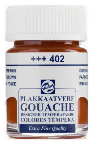 Talens Guaj Boya 16ml  Deep Brown 402