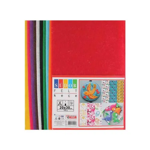 Südor Keçe 20x30 cm 10 Renk 180 g *NET*