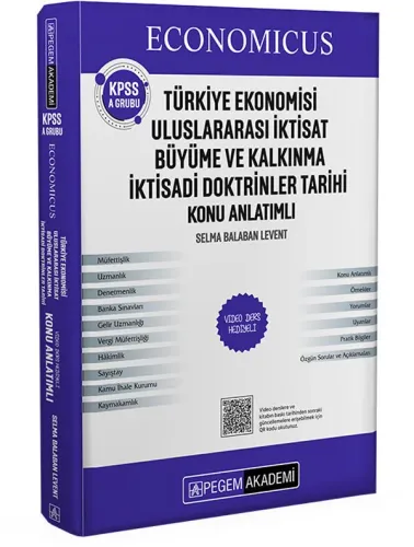 Pegem Yayınları KPSS A Grubu Economicus Türkiye Ekonomisi, Uluslararas