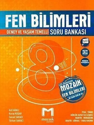 Mozaik Yayınları 8. Sınıf Fen Bilimleri Soru Bankası
