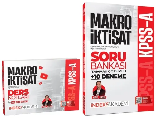 İndeks Akademi 2027 KPSS A Grubu Makro İktisat Video Ders Notları ve S