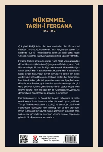 Mükemmel Tarih-i Fergana (1560-1860) Kadı Muhammed Atabek Oğlu Muhamme Mükemmel Tarih-i Fergana (1560-1860) Kadı Muhammed Atabek Oğlu Muhamme