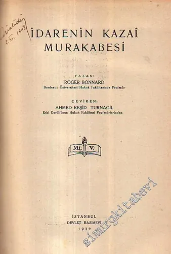 İdarenin Kazai Murakabesi -